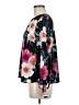 Blu Pepper 100% Polyester Floral Black Long Sleeve Blouse Size M - photo 5