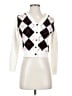 BBWM Woman 100% Polyester Argyle White Cardigan Size S - photo 1