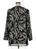 Denim 24/7 100% Polyester Animal Print Black Long Sleeve Blouse Size 14 - photo 2