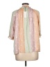 Current Air 100% Polyester Color Block Pink 3/4 Sleeve Blouse Size L - photo 2