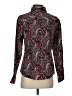 Talbots Paisley Black Long Sleeve Button-Down Shirt Size S - photo 2