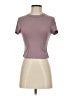 Shein Purple Short Sleeve Turtleneck Size 4 - photo 1