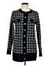 Shein 100% Acrylic Houndstooth Black Cardigan Size 6 - photo 1