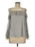 Halogen Silver 3/4 Sleeve Blouse Size M - photo 1