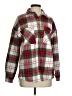 Unbranded 100% Polyester Plaid Green Cardigan Size S - photo 1