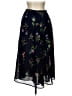 Talbots 100% Polyester Floral Black Blue Formal Skirt Size 10 (petite) - photo 1