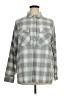Old Navy 100% Cotton Plaid Gray Long Sleeve Button-Down Shirt Size XL - photo 1
