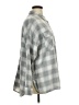 Old Navy 100% Cotton Plaid Gray Long Sleeve Button-Down Shirt Size XL - photo 4