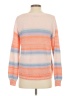 Ann Taylor LOFT Stripes Orange Pullover Sweater Size S - photo 2