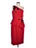 Theia Red Cocktail Dress Size 10 - photo 1