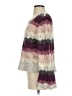 Angie Chevron-herringbone Purple Pullover Sweater Size S - photo 5