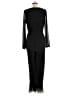 Fashion Nova 100% Polyester Solid Black Green Jumpsuit Size M - photo 2