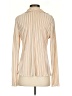 Isalis 100% Polyester Stripes Ivory Long Sleeve Blouse Size S - photo 2
