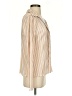Isalis 100% Polyester Stripes Ivory Long Sleeve Blouse Size S - photo 4