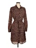 Veronica M. 100% Polyester Animal Print Brown Casual Dress Size M - photo 1