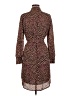 Veronica M. 100% Polyester Animal Print Brown Casual Dress Size M - photo 2