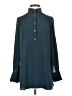 Ann Taylor LOFT 100% Polyester Teal Long Sleeve Blouse Size XXS - photo 1