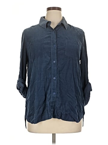 Thread & Supply 3/4 Sleeve Button-Down Shirt (view 1)