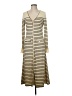 Shein Stripes Gold Casual Dress Size 6 - photo 1