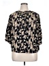 Masai Chevron-herringbone Black 3/4 Sleeve Blouse Size XL - photo 1