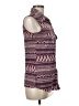 BCBGMAXAZRIA Purple Sleeveless Button-Down Shirt Size M - photo 4