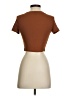Shein Brown Short Sleeve Turtleneck Size 4 - photo 2