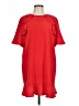 Zara 100% Polyester Red Cocktail Dress Size L - photo 1