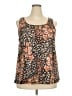 Unbranded Floral Orange Tank Top Size 3X - photo 1