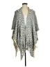 Mia + Tess Gray Poncho One size - photo 1