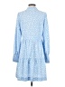 Gibson Look 100% Polyester Polka Dots Blue Casual Dress Size XS - photo 2