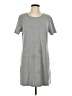 Serra Solid Gray Casual Dress Size L - photo 1