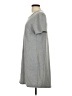 Serra Solid Gray Casual Dress Size L - photo 5