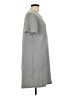 Serra Solid Gray Casual Dress Size L - photo 4