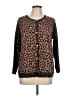Nally & Millie Animal Print Brown Cardigan Size Lg - XL - photo 1