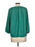 Crescent Green Teal 3/4 Sleeve Blouse Size L - photo 2