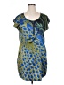 Buffalo by David Bitton Graphic Green Casual Dress Size XL - photo 1