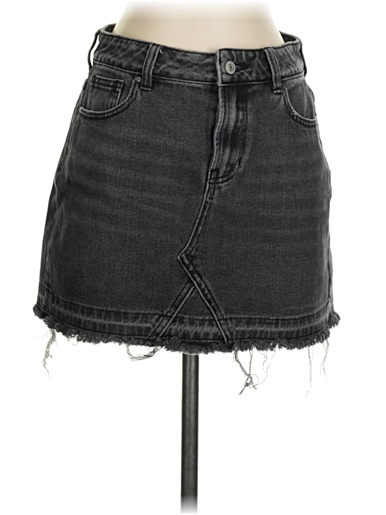 Pre-owned Pacsun Denim Skirt In Black