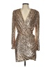 Generation Love 100% Polyester Metallic Gold Cocktail Dress Size XS - photo 1