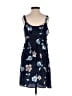 Joule 100% Polyester Floral Blue Casual Dress Size S - photo 2