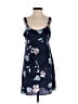 Joule 100% Polyester Floral Blue Casual Dress Size S - photo 1