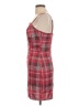 No Comment Plaid Red Cocktail Dress Size L - photo 5