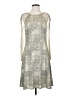 Julia Jordan Metallic Silver Cocktail Dress Size 8 - photo 1