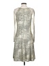 Julia Jordan Metallic Silver Cocktail Dress Size 8 - photo 2