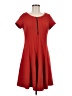 Perceptions Solid Red Casual Dress Size 8 - photo 1