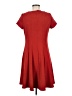 Perceptions Solid Red Casual Dress Size 8 - photo 2