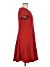 Perceptions Solid Red Casual Dress Size 8 - photo 4