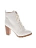 Lulus White Ankle Boots Size 8 1/2 - photo 1