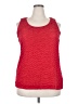 New Directions Red Sleeveless Blouse Size 2X - photo 1