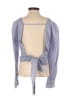 Zara Basic Collection 100% Cotton Blue Long Sleeve Blouse Size XS - photo 2