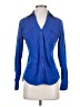Express Design Studio Blue Long Sleeve Button-Down Shirt Size S - photo 1